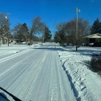 Snow-covered road cleared by DirtWRX