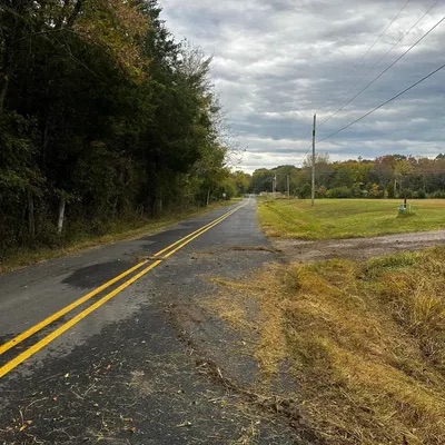 Cleared roadside right-of-way
